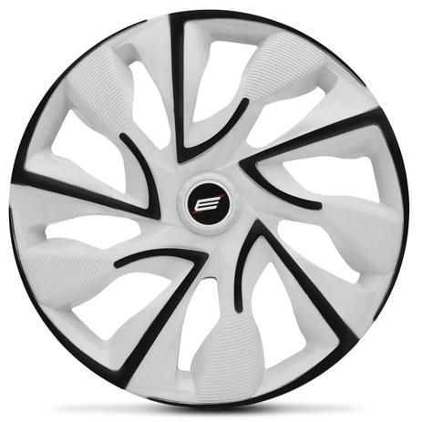 Calota Esportiva DS4 Black White Aro 13 Universal Encaixe Branco e Preto - Elitte é boa?