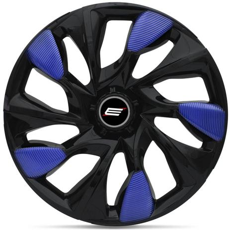 Calota Esportiva DS5 Black Blue Aro 13 Universal Encaixe Preto e Azul - Elitte é boa?