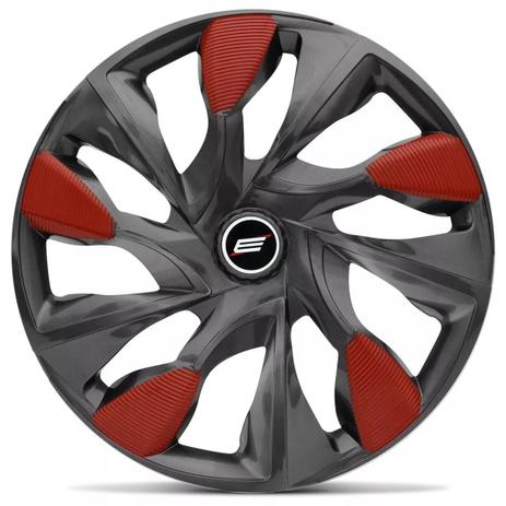 Calota Esportiva DS5 Graphite Red Aro 13 Universal Encaixe Grafite e Vermelho - Elitte é boa?
