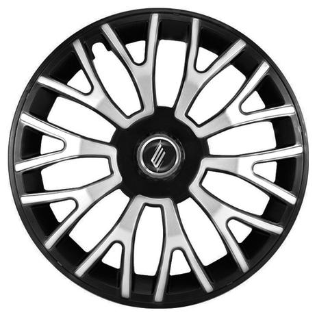 Calota Esportiva Triton Aro 14 Black Silver Encaixe Universal - Elitte Menor preço em Calota Esportiva Triton Aro 14 Black Silver Encaixe Universal - Elitte
