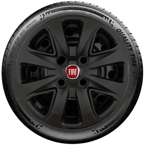 Calota preto fosco Mod. Original Aro 14 Fiat palio siena idea argo G340pf - Grid calotas Menor preço em Calota preto fosco Mod. Original Aro 14 Fiat palio siena idea argo G340pf - Grid calotas