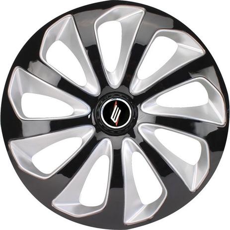 Calota Universal modelo Velox Aro 13” Preto/Prata Elitte Menor preço em Calota Universal modelo Velox Aro 13” Preto/Prata Elitte