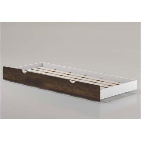 Cama Auxiliar 90 cm 100 MDF Teka Touch com Branco Acetinado - Matic Menor preço em Cama Auxiliar 90 cm 100 MDF Teka Touch com Branco Acetinado - Matic