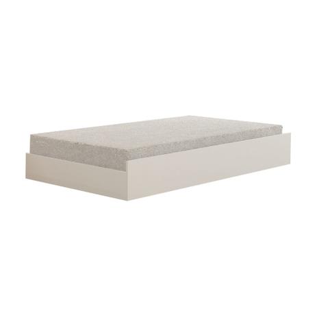 Cama Auxiliar Ravenna Branco - Novo horizonte Menor preço em Cama Auxiliar Ravenna Branco - Novo horizonte