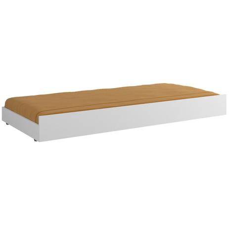 Cama Auxiliar Solteiro Sundae Plus Multimóveis Branco Brilho Menor preço em Cama Auxiliar Solteiro Sundae Plus Multimóveis Branco Brilho