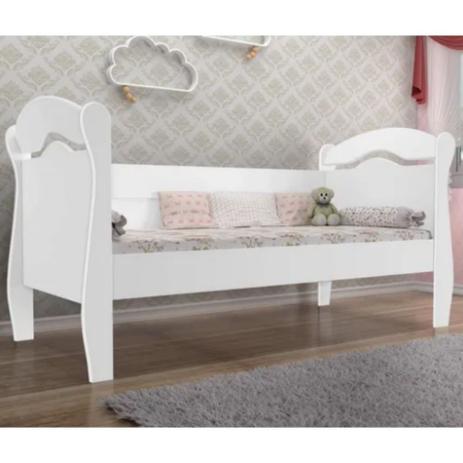 Cama Babá Nicole Infantil Branco Sem Auxiliar - J&A Móveis - Cama Nicole Branco Menor preço em Cama Babá Nicole Infantil Branco Sem Auxiliar - J&A Móveis - Cama Nicole Branco