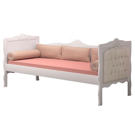 Cama Babá Realeza com Capitonê Branco Acetinado Canaã - Canaa baby Menor preço em Cama Babá Realeza com Capitonê Branco Acetinado Canaã - Canaa baby