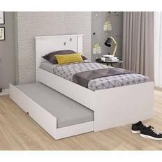 Cama Bibox Bianca Ii Branco - Cimol Menor preço em Cama Bibox Bianca Ii Branco - Cimol