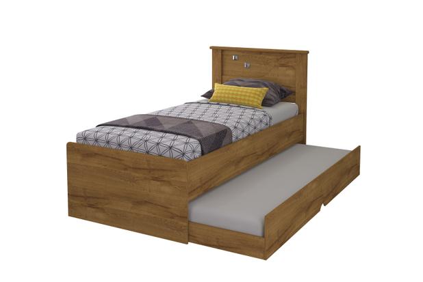 Cama bibox bianca ii peroba demolicao - cimol Menor preço em Cama bibox bianca ii peroba demolicao - cimol