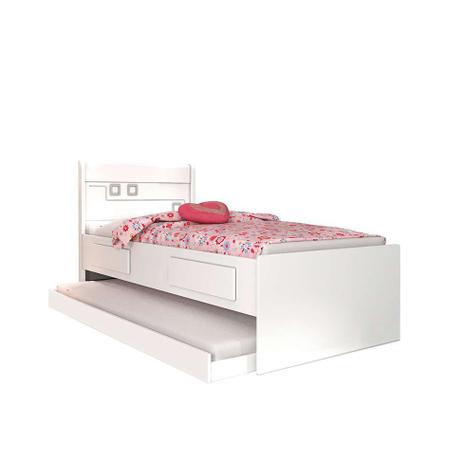 Cama Bibox Mec Branco Tcil Menor preço em Cama Bibox Mec Branco Tcil