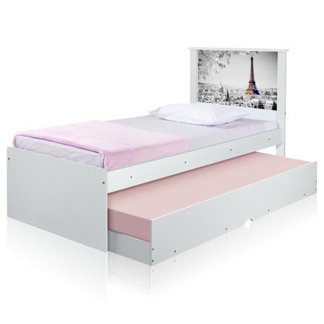 Cama Bibox Solteiro Cidade Paris - Tebarrot Menor preço em Cama Bibox Solteiro Cidade Paris - Tebarrot