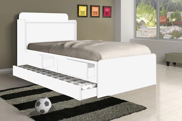 Cama Bibox Tamires com Baú e Gavetas Branco - Cambel Móveis é ruim? Cama Bibox Tamires com Baú e Gavetas Branco - Cambel Móveis é boa?