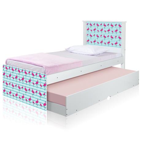 Cama Bicama Juvenil Flamingo com Colchões - Tebarrot Menor preço em Cama Bicama Juvenil Flamingo com Colchões - Tebarrot