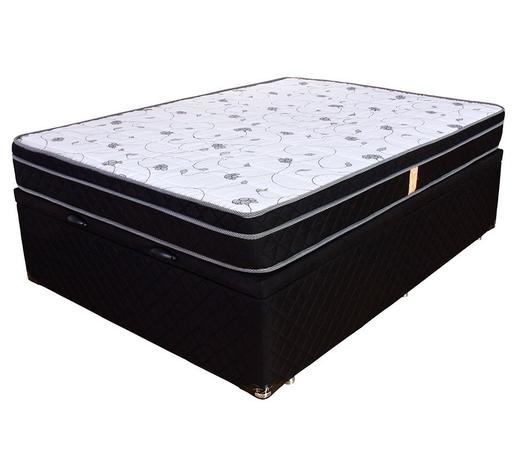 Cama Box Baú Casal (Box + Colchão) Molas Verticoil BF Colchões 138x188x66cm Menor preço em Cama Box Baú Casal (Box + Colchão) Molas Verticoil BF Colchões 138x188x66cm