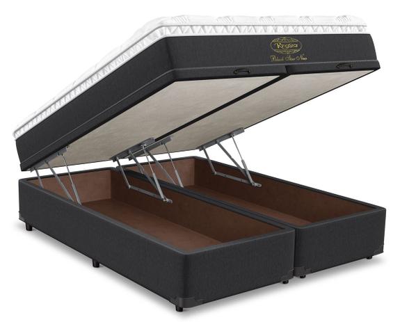 Cama Box Bau + Colchao Black Star Molas Ensacadas King Star - King Star Colchões Menor preço em Cama Box Bau + Colchao Black Star Molas Ensacadas King Star - King Star Colchões
