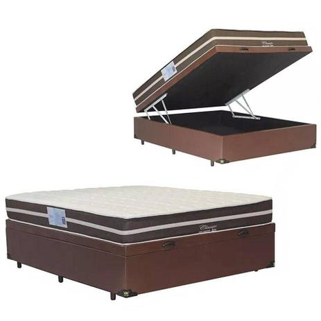 Cama Box Baú Com Colchão de Molas Anjos Classic Superlastic Casal 138 -  Estrela Móveis - Camas Box - Magazine Luiza