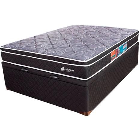 Cama Box Baú Queen Colchão Molas Ensacadas Com Pillow 158x198x64cm - BF Colchões Menor preço em Cama Box Baú Queen Colchão Molas Ensacadas Com Pillow 158x198x64cm - BF Colchões