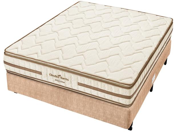 Cama Box Casal (Box + Colchão) Americanflex - 59cm de Altura Clinoflex Bambu Menor preço em Cama Box Casal (Box + Colchão) Americanflex - 59cm de Altura Clinoflex Bambu
