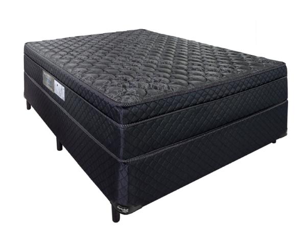 Cama Box Casal + Colchão de Casal Portobel Arezzo Black Molas Ensacadas 70x138x188 cm - Preto - Portobel Colchões Menor preço em Cama Box Casal + Colchão de Casal Portobel Arezzo Black Molas Ensacadas 70x138x188 cm - Preto - Portobel Colchões