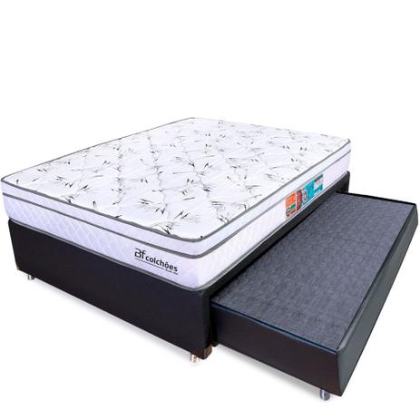 Cama Box Casal Colchão Molas Ensacadas Pillow Bicama Auxiliar Solteiro  138x188x58cm - BF Colchões - Cama de Solteiro - Magazine Luiza