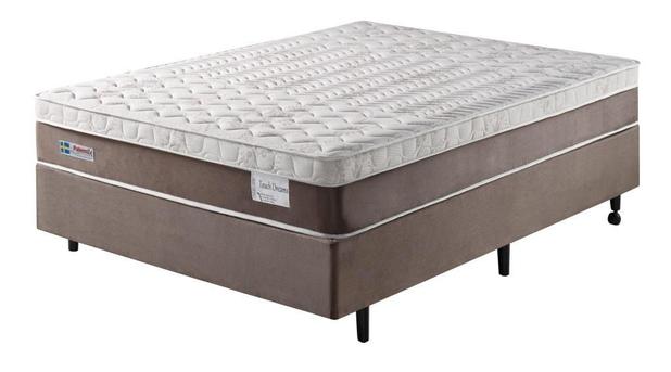 Cama Box + Colchão Casal Touch Dreams Molas Pocket 138x188x52 Palemax - Palemax colchões Menor preço em Cama Box + Colchão Casal Touch Dreams Molas Pocket 138x188x52 Palemax - Palemax colchões