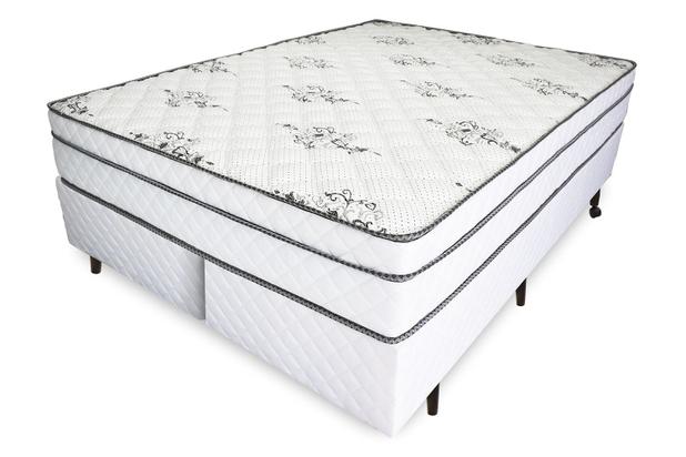 Cama Box + Colchão King Relaflex Mônaco Mola Ensacada 193x203x21cm - Relaflex Colchões Menor preço em Cama Box + Colchão King Relaflex Mônaco Mola Ensacada 193x203x21cm - Relaflex Colchões
