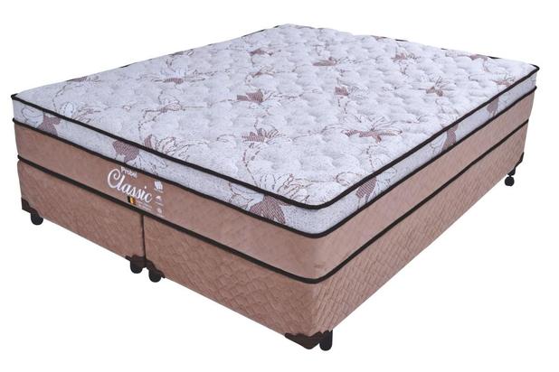 Cama Box + Colchão King Size Probel Classic 1930x2030x0550 Menor preço em Cama Box + Colchão King Size Probel Classic 1930x2030x0550