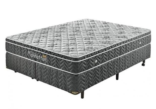 Cama Box + Colchão Queen Size Manhattan Palemax 158x198x49 - Palemax colchões Menor preço em Cama Box + Colchão Queen Size Manhattan Palemax 158x198x49 - Palemax colchões