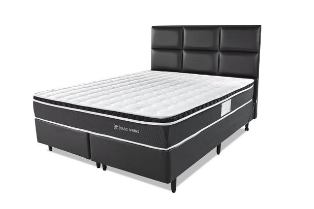 Cama Box King (Box + Cabeceira + Colchão) Molas Verticoil BF Colchões 193x203x61cm Menor preço em Cama Box King (Box + Cabeceira + Colchão) Molas Verticoil BF Colchões 193x203x61cm