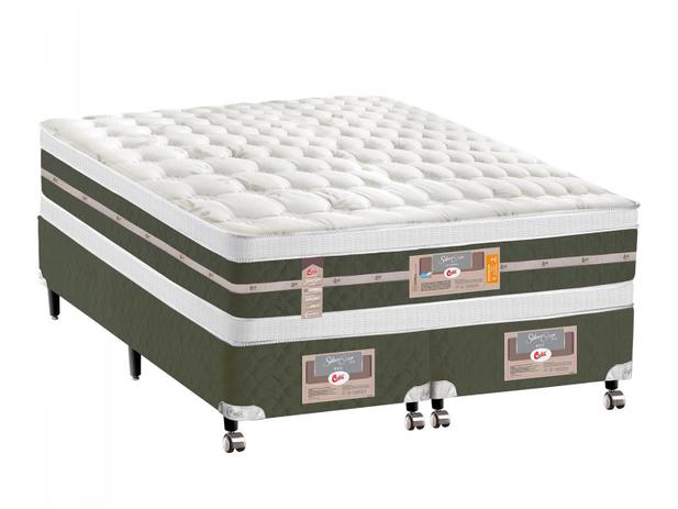 Cama Box King Size (Box + Colchão) Castor Mola - 61cm de Altura Silver Star Menor preço em Cama Box King Size (Box + Colchão) Castor Mola - 61cm de Altura Silver Star