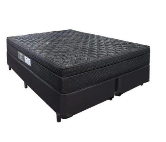 Cama Box Queen + Colchão de Queen Portobel Arezzo Black Molas Ensacadas 70x158x198 cm - Preto - Portobel Colchões Menor preço em Cama Box Queen + Colchão de Queen Portobel Arezzo Black Molas Ensacadas 70x158x198 cm - Preto - Portobel Colchões