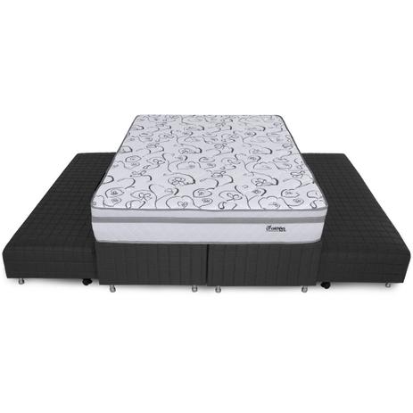 Cama Box Queen Com Duas Camas Auxiliar + Colchão Ortopédico Extra Firme  Certificado 158x198x60cm - BF Colchões - Cama Box Queen Size - Magazine  Luiza
