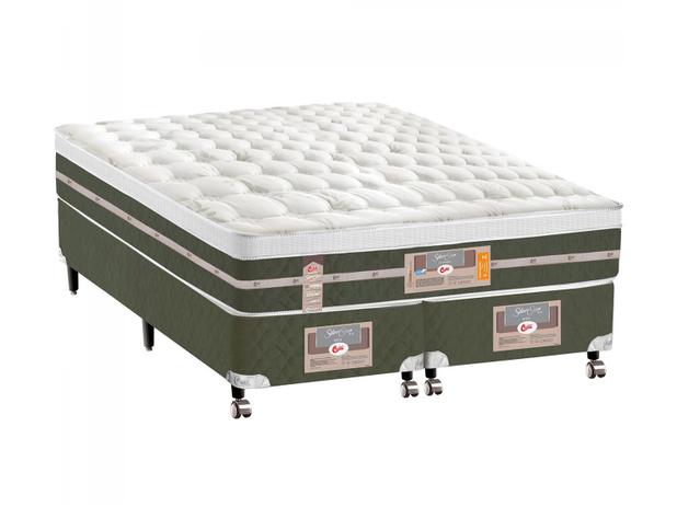 Cama Box Queen Size (Box + Colchão) Castor Mola - 59cm de Altura Silver Star Menor preço em Cama Box Queen Size (Box + Colchão) Castor Mola - 59cm de Altura Silver Star