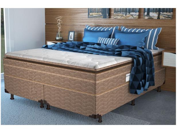Cama Box Queen Size (Box + Colchão) Probel - Colchões Mola Ensacadas/Pocket 58cm de Altura Menor preço em Cama Box Queen Size (Box + Colchão) Probel - Colchões Mola Ensacadas/Pocket 58cm de Altura
