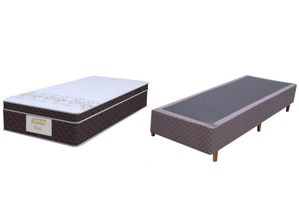 Cama Box Solteiro (Box + Colchão em Molas) - Gazin 59cm Rubi Menor preço em Cama Box Solteiro (Box + Colchão em Molas) - Gazin 59cm Rubi