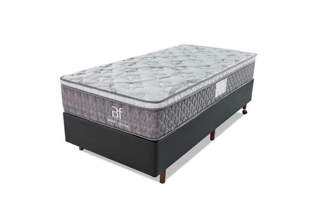 Menor preço em Cama Box Solteiro (Box + Colchão) Molas Ensacadas BF Colchões 88x188x63cm