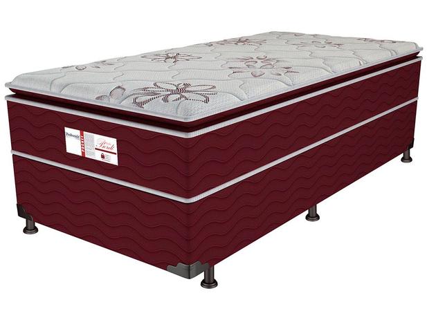 Cama Box Solteiro (Box + Colchão) ProDormir - Ensacadas/Pocket 54cm de Altura Style Bordô Menor preço em Cama Box Solteiro (Box + Colchão) ProDormir - Ensacadas/Pocket 54cm de Altura Style Bordô