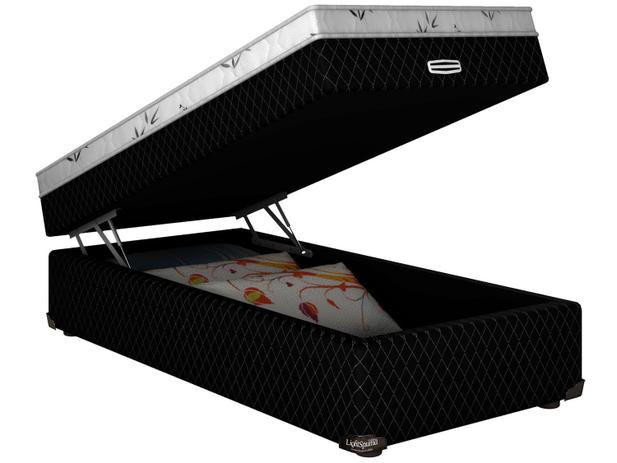 Cama Box Solteiro Somopar Conjugado Mola com Baú - 56cm de Altura - Roma