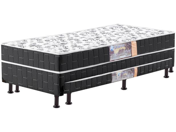 Cama Box Solteiro Umaflex Conjugado - com Cama Auxiliar de Mola 22cm de Altura Bibox Menor preço em Cama Box Solteiro Umaflex Conjugado - com Cama Auxiliar de Mola 22cm de Altura Bibox