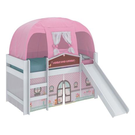 Cama C/ Escorregador E Barraca Pura Magia Minha Doce Casinha Play Branca Menor preço em Cama C/ Escorregador E Barraca Pura Magia Minha Doce Casinha Play Branca