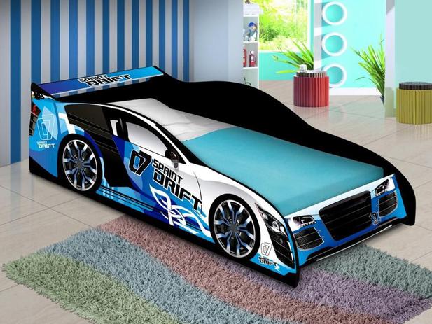 Cama Carro Drift Infantil - JA Móveis Menor preço em Cama Carro Drift Infantil - JA Móveis