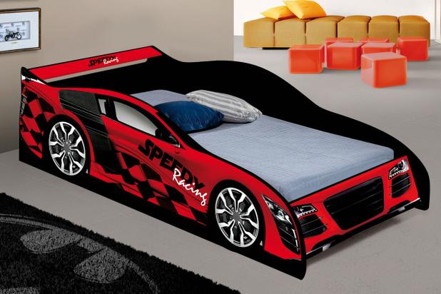 Cama Carro Solteiro Criança Grade de Proteção Speed Vermelho - Ja moveis Menor preço em Cama Carro Solteiro Criança Grade de Proteção Speed Vermelho - Ja moveis