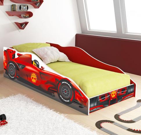 Cama Carro Solteiro F1 RPM - Fórmula F1 - Vermelho - Lojas RPM - Rpm móveis Menor preço em Cama Carro Solteiro F1 RPM - Fórmula F1 - Vermelho - Lojas RPM - Rpm móveis