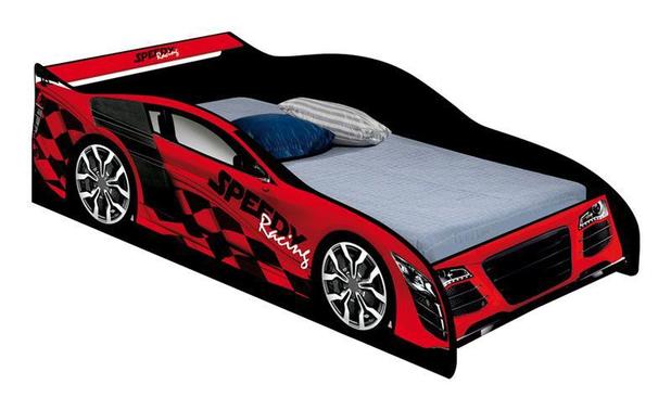 Cama Carro Speed Solteiro Vermelho - JA Móveis - Ja móveis Menor preço em Cama Carro Speed Solteiro Vermelho - JA Móveis - Ja móveis