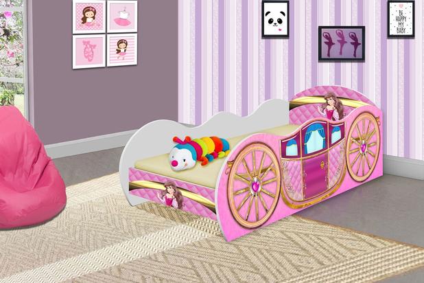 Cama Carruagem Solteiro Adesivada - Puga Menor preço em Cama Carruagem Solteiro Adesivada - Puga