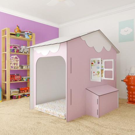 Cama Casinha Montessoriana Infantil Solteiro Rosa - Ides Menor preço em Cama Casinha Montessoriana Infantil Solteiro Rosa - Ides