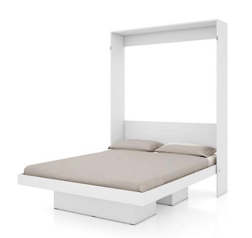 Cama de Casal 140cm Articulável Vertical Manhattan em Branco - Art In Móveis Menor preço em Cama de Casal 140cm Articulável Vertical Manhattan em Branco - Art In Móveis