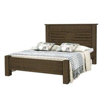 Cama de Casal Arezzo Castanho - Gabrielli Móveis Menor preço em Cama de Casal Arezzo Castanho - Gabrielli Móveis