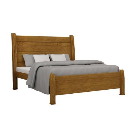Cama de Casal Arezzo Rufato - Imbuia Menor preço em Cama de Casal Arezzo Rufato - Imbuia
