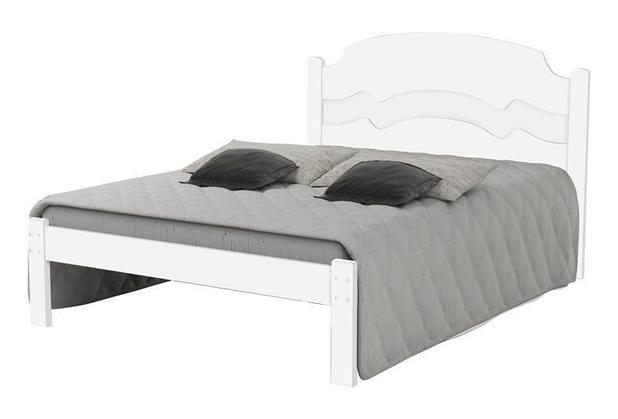 Cama de Casal Íris Branco - Cambel Móveis Menor preço em Cama de Casal Íris Branco - Cambel Móveis